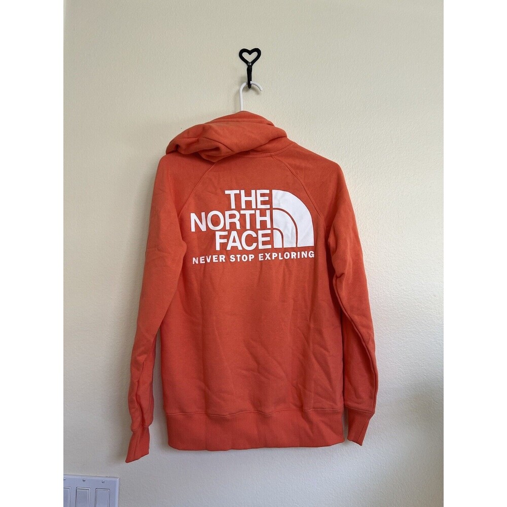 The North Face Women's Throwback Tback Hoodie Emberglow Orange Size Small - Picture 2 of 5